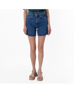 Anine Bing Kat Midweight Shorts - Blue