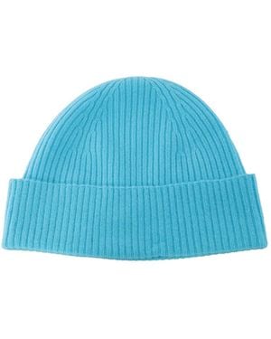 Kujten Lilou Cashmere Knitted Beanie - Blue