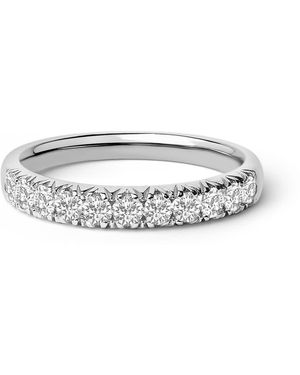 Haus of Brilliance 14K 1/2 Cttw Round Diamond 11 Stone Classic Band - Metallic