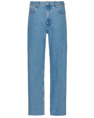 A.P.C. Raw Edge Relaxed Jeans, Waist - Blue