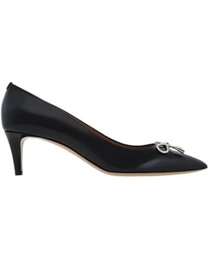 Bally Bruki Bow Embellished Patent Court Shoes, Brand Size 40 Us - Black