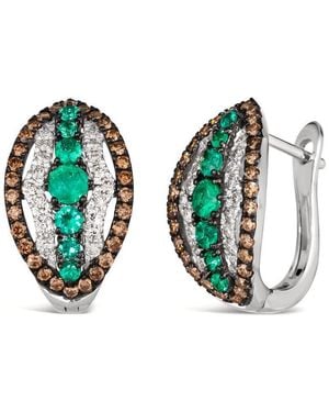 Le Vian Ladies Precious Band Drop Earrings Set - Green