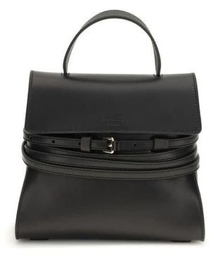 Moschino Tie Me Top Handle Bag - Black