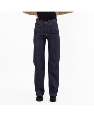 Saint Laurent Bootcut Leg Jeans, Waist - Blue