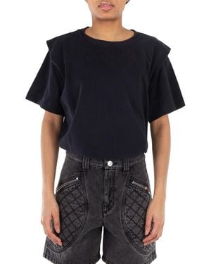 Isabel Marant Cotton Zelitos T-Shirt in Blue | Lyst