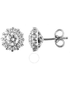 DiamondMuse Diamond Muse 1.00 Cttw 14Kt Diamond Stud Earrings For - Metallic