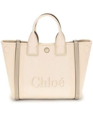 Chloé Chlo Carry Tote Bag - Natural