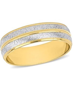 Amour 6Mm Double Row Wedding Band - Metallic