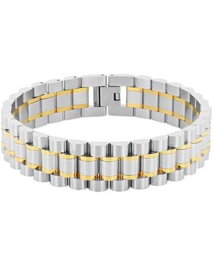 Robert Alton Watch Link Stainless Steel Bracelet With Finish - Metallic