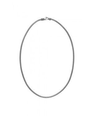 John Hardy Classic Chain Mini Oval Sterling Necklace - Metallic