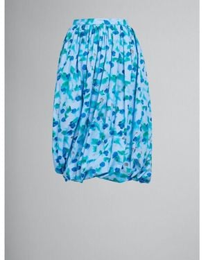 Marni Light Floral Bubble Skirt - Blue