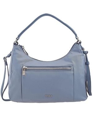 Tumi Denim Adelaide Hobo Crossbody Bag - Blue