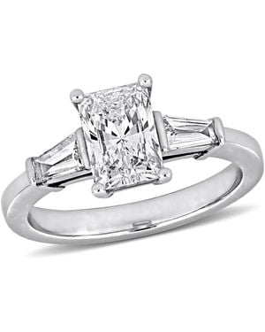Created Forever 1 4/5Ct Tw Lab-Grown Diamond 3-Stone Ring - Metallic