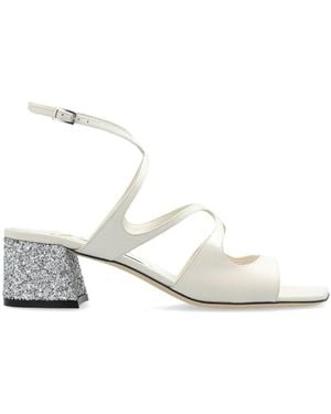 Jimmy Choo Azilia 45 Sandals, Brand Size 36 Us - White