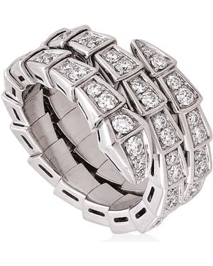 BVLGARI Serpenti Viper Two-Coil Ring - Metallic