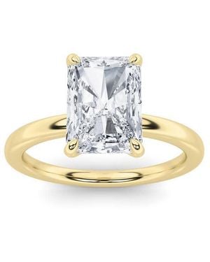 Mure And Co 1.5Ctw Radiant Shaped Lab Grown Diamond Classic Solitaire Ring - Metallic