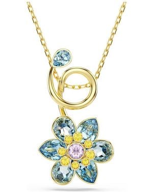 Swarovski Idyllia Crystal Flower Pendant Necklace - Metallic