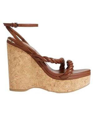Jimmy Choo Diosa Wedge 130 Tan Sandal Wedge, Brand Size 35 Us - Brown