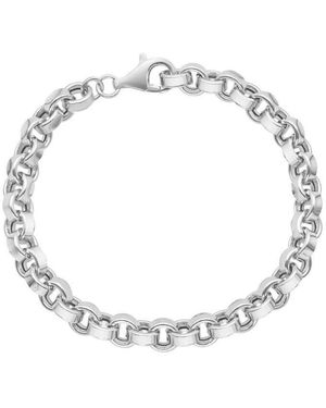 Tresorra Sterling Rolo Link Bracelet - Metallic