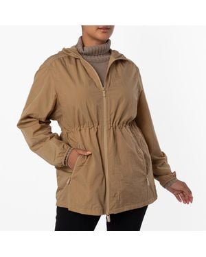 Burberry Nylon Hooded Jacket - Natural