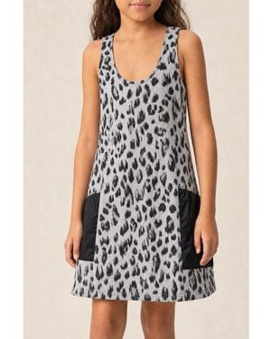 Dior Kids's And Leopard Dress - Black