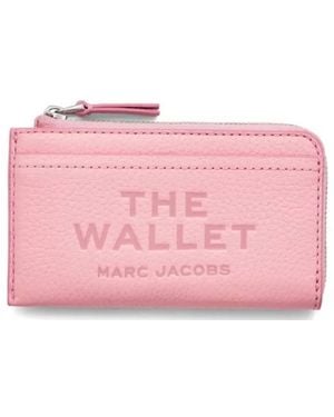 Marc Jacobs The Leather Top Zip Wallet - Pink