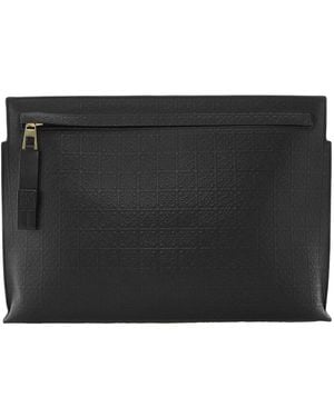 Loewe Calfskin Repeat T Pouch - Black