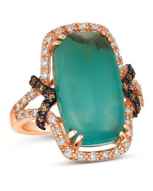 Le Vian Ladies Aquaprase Rings Set - Green