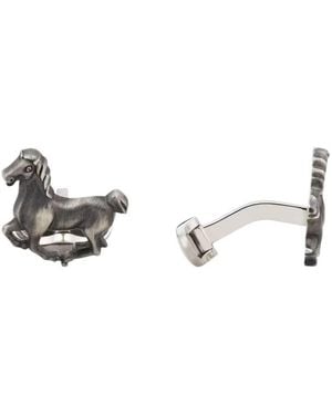 Montblanc The Legend Of Zodiacs The Horse Steel Cufflinks - Metallic
