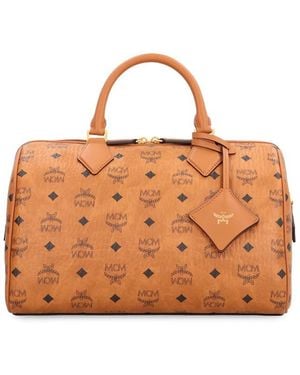 MCM Boston Ella Handbag - Brown
