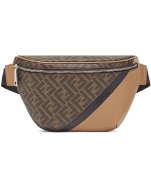 Fendi Diagonal Belt Bag - Brown