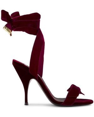 Bally Anitta 105 Bow-Detail Sandals, Brand Size 40 Us - Red