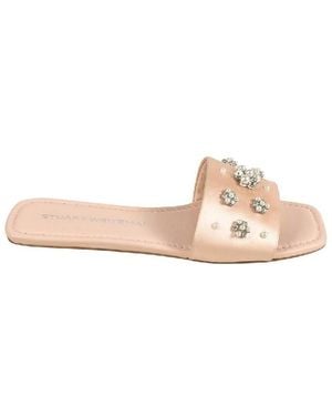 Stuart Weitzman Poppy Flat Slides, Brand Size 36 Us - Natural