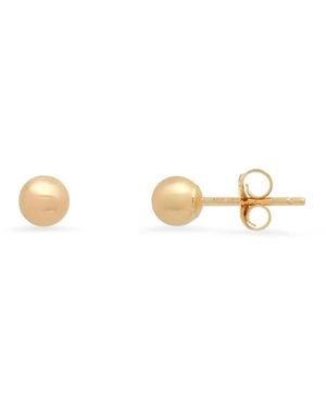 Kylie Harper 10K Petite 4Mm Ball Stud Earrings - Metallic