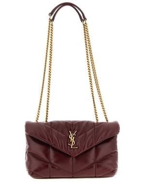 Saint Laurent Loulou Puffer Toy Shoulder Bag - Red