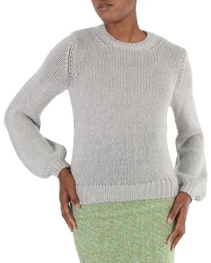 Chloé Ribbed Cashmere Jumper - Grey