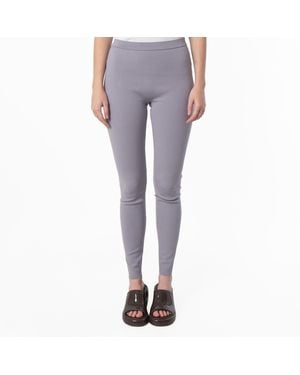 Ferragamo Viscose Stretch Leggings - Grey