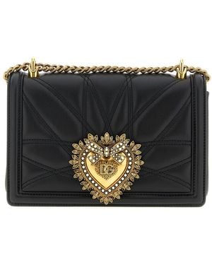 Dolce & Gabbana Dolce & Gabbana Devotion Medium Shoulder Bag - Black