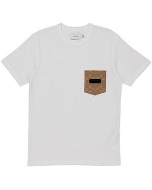 COACH Organic Cotton Short Sleeve T-Shirt - White