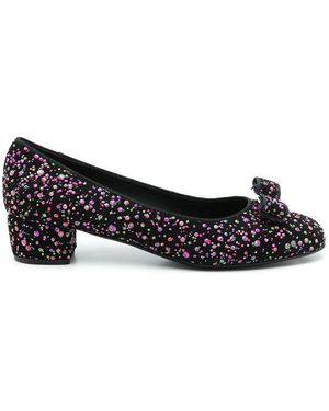 Ferragamo Ladies Heels, Us - Black