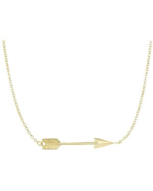 Tresorra 14K Arrow Necklace - Metallic