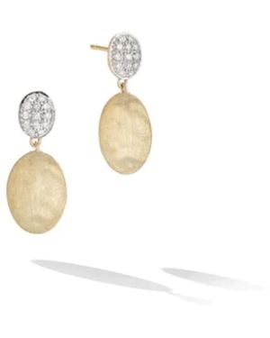 Marco Bicego Siviglia Collection 18k Yellow Gold And Diamond Drop Earrings - White
