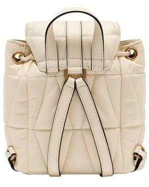 Versace Quilted Lambskin Backpack - Natural