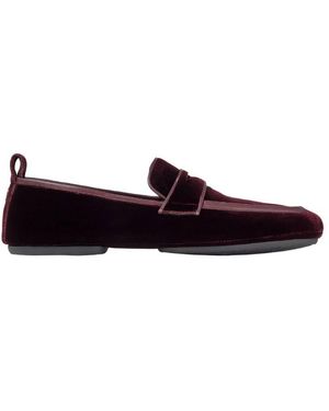 Jimmy Choo Buxton Velvet Loafers, Brand Size 40.5 Us - Red