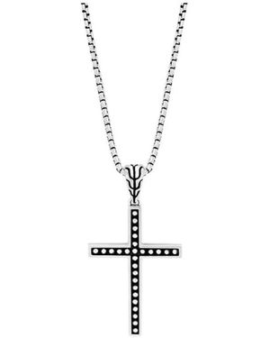 John Hardy Sterling Jawan Cross Pendent Nb999653X20 - Metallic