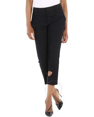 Burberry Ladies Cut-Out Detail Tailored Pants, Brand Size 2 (Us - Black