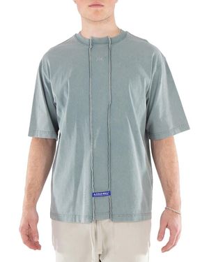 A_COLD_WALL* A Cold Wall Fracture Cotton T-Shirt - Blue