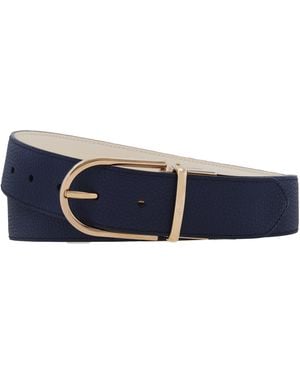 Bally Tyla 35 Reversible Leather Belt, Cm - Blue