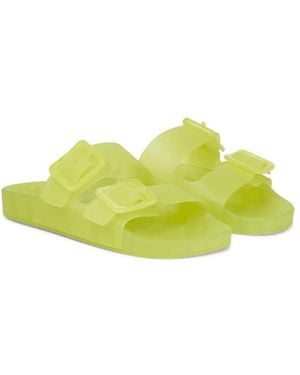 Balenciaga Mallorca Buckled Slide - Green