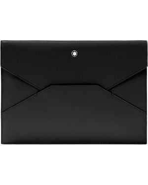 Montblanc Sartorial Envelope Leather Pouch - Black